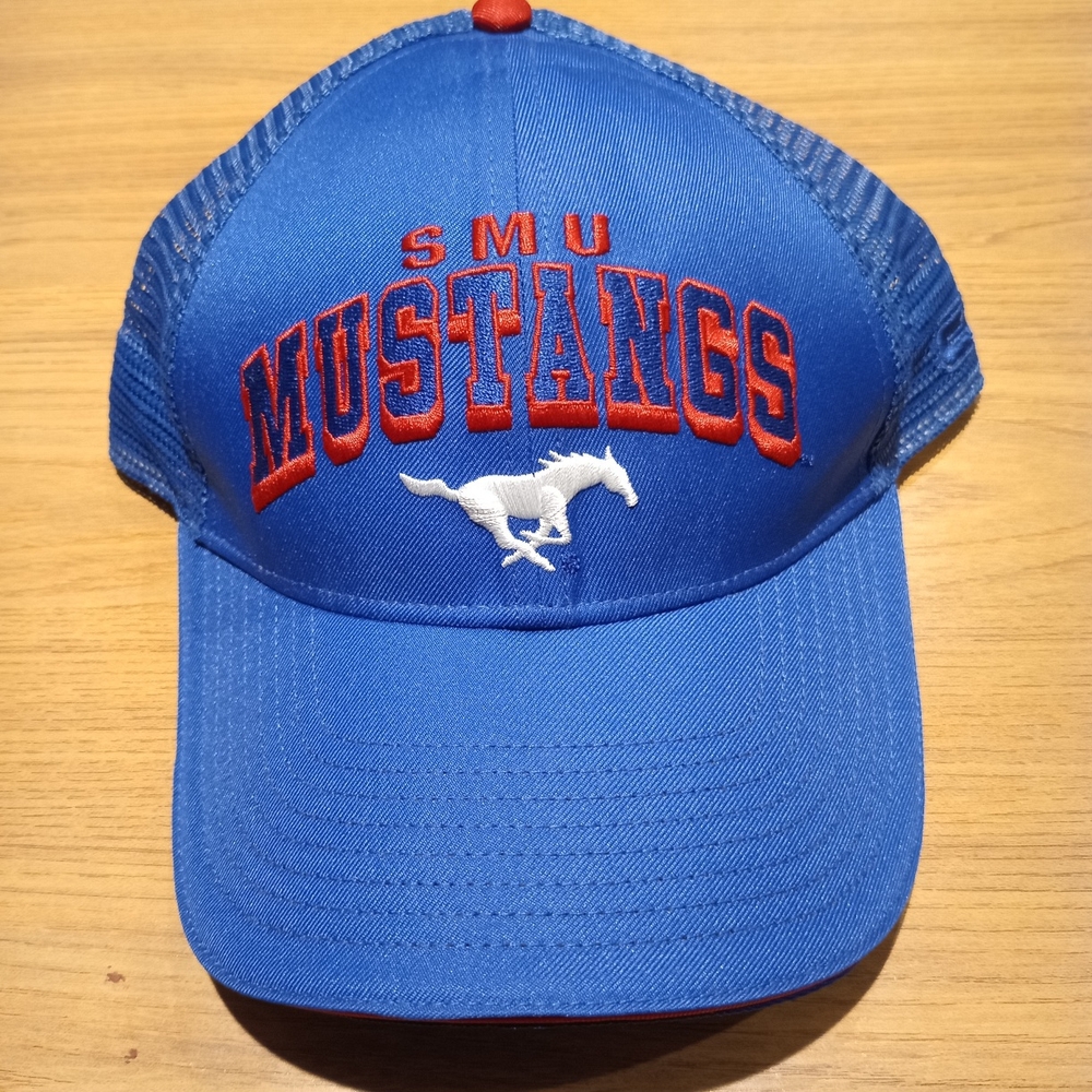 Colosseum Blue and Red SMU Mustangs Hat